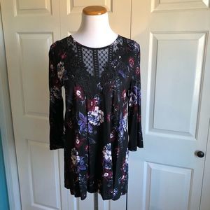 Mairices Black Floral Tunic